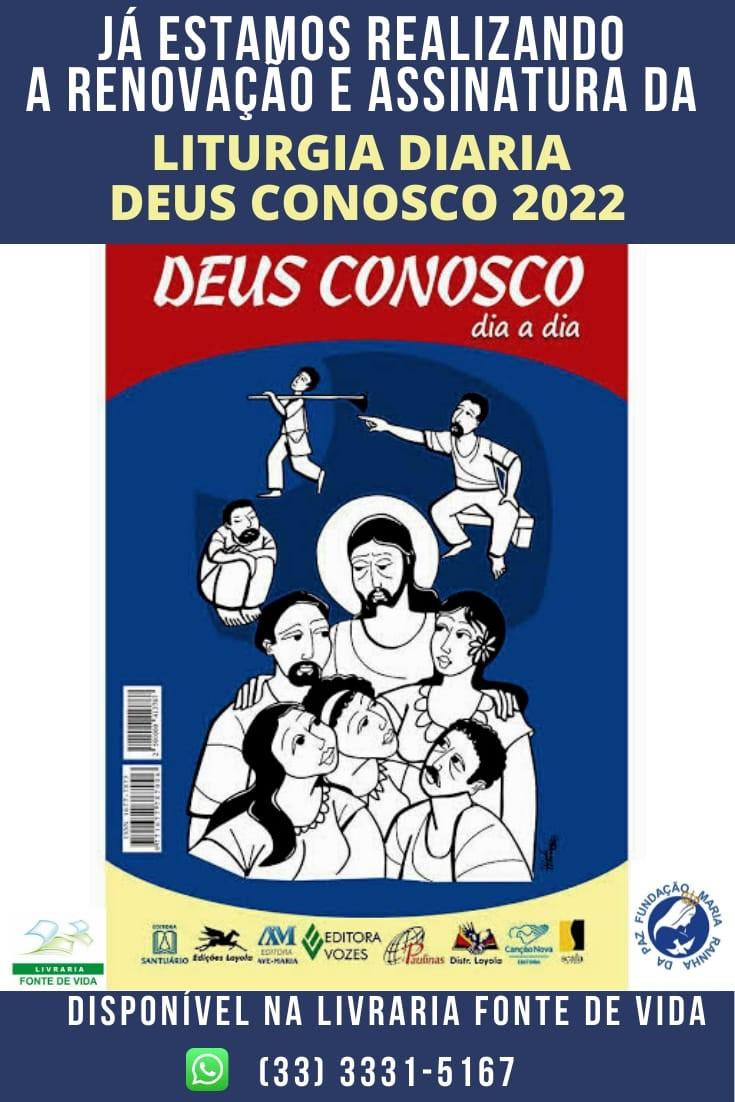 Liturgia Diária - DEUS CONOSCO - Ano 2023 - ASSINATURA | LIVRARIA FONTE ...