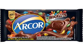 imagem de Chocolate Arcor Rocklets 80g