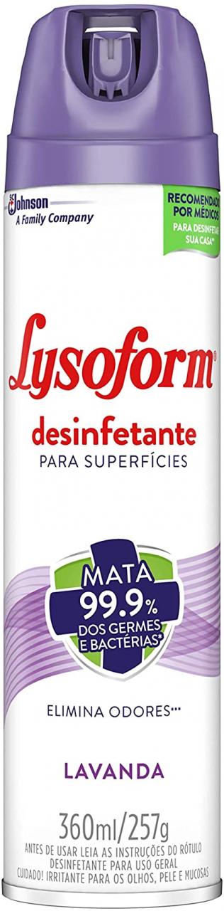 Desinfetante Lysoform Aerossol Lavanda 360ml : : Salute e