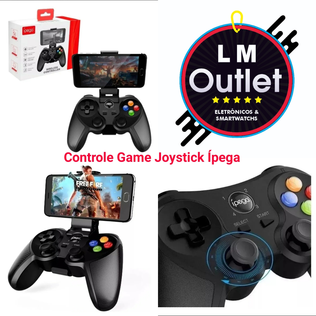 Controle Bluetooth Gamer Joystick Jogar Free Fire No Celular