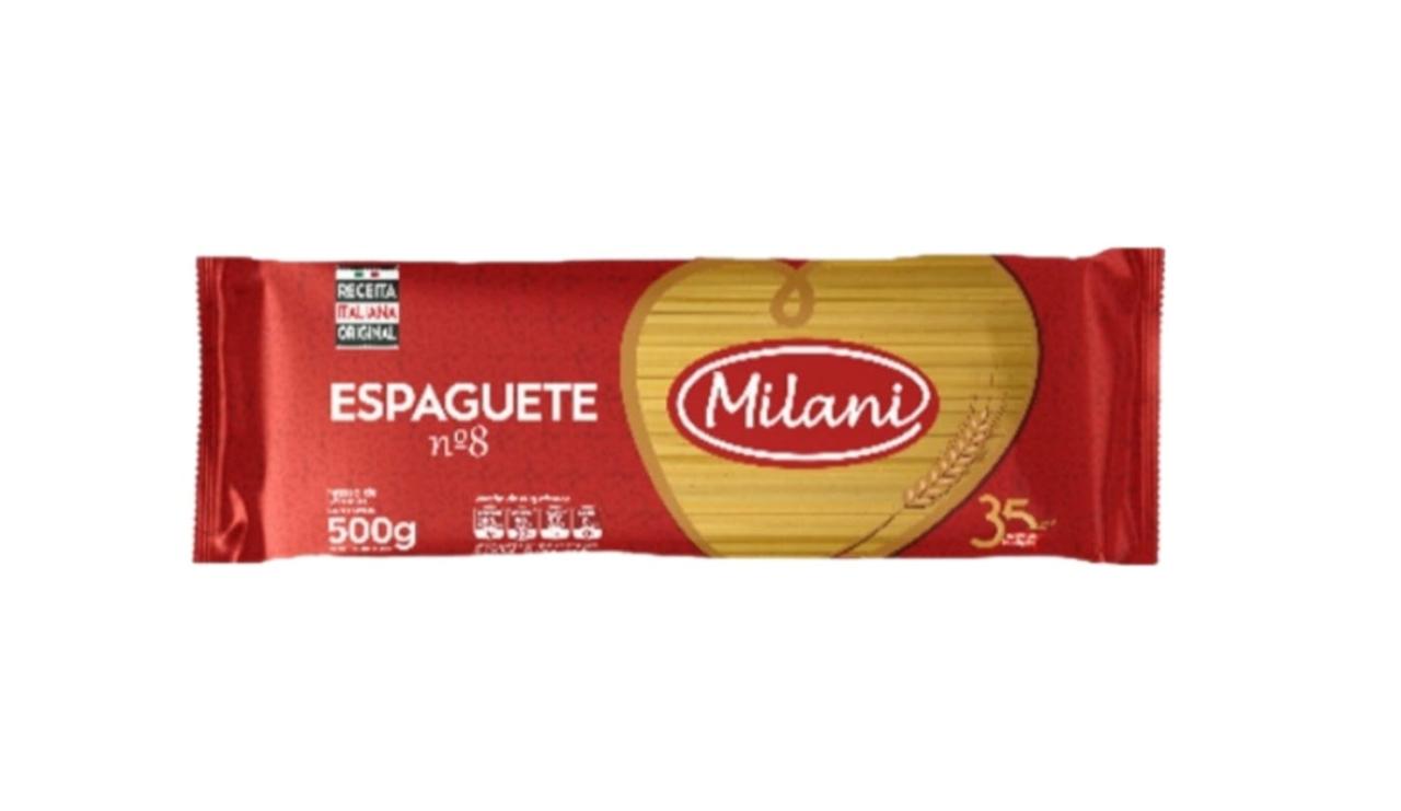 imagem de Macarrão Milani c/ Ovos Espaguete 8 500g
