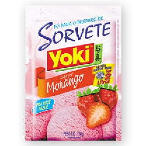 Pó para Sorvete Yoki Morango 150g