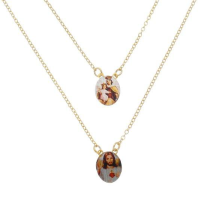 imagem de Escapulário de Nossa Senhora do Carmo com Medalha Oval - Folheado