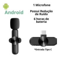 imagem de Microfone de Lapela s/ Fio Android USB-C