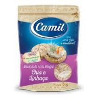 imagem de BISC ARROZ INT CAMIL 150G C/ CHIA E LINHACA