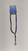 imagem de Terço de pulso azul e vermelho Carlo Acutis