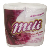 imagem de Papel Higienico Mili Perfumado Folha Dupla 4 30M