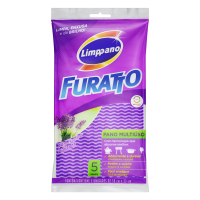 imagem de PANO MULTIUSO LIMPPANO FURATTO AZUL  5UN