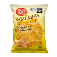 imagem de Batata Mega Chips Cebola/Manteiga 170G