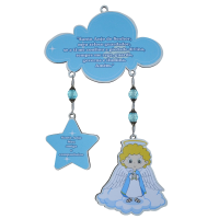 imagem de Adorno de Porta Anjo da Guarda - Azul