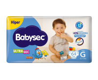 imagem de Fralda Descartável Babysec Hiper G c/64