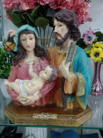 imagem de Sagrada Família Resina 31 cm Busto