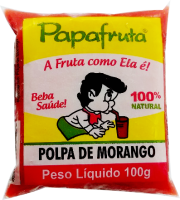 imagem de POLPA PAPA FRUTA 100G MORANGO