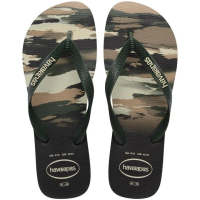 imagem de SANDÁLIA HAVAIANAS TOP CAMU 41 42 PRETO/VERDE OLIVE