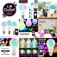 imagem de Lâmpada Inteligente Wifi Dimerizável Multicolorida, Compatível com Alexa e Google