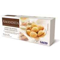 imagem de CHOCOLATE LACTA WAFER AMANDITA 200G