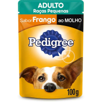 imagem de RACAO PEDIGREE CÃES ADULTOS RAÇAS PEQUENAS FRANGO MOLHO  100G SC