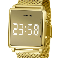 imagem de Relógio Lince Digital Led Feminino MDG4619L BXKX Dourado