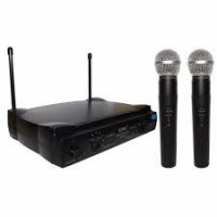 imagem de Microfone Duplo Sem Fio Uhf Wireless Profissional