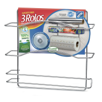 imagem de Organizador Para Rolos Cook Home Cromado