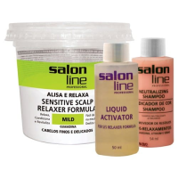 imagem de Alisante Salon Line Guanidina Mild Cabelos Finos Embalagem 215g