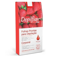 imagem de Folha Depilação Depilflax Corpo Morango 20 Unidades