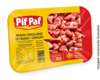 imagem de Carne Frango Pif Paf Coracao Congelado Bandeija 1Kg