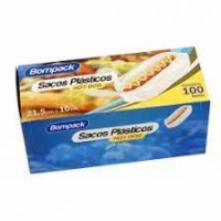 imagem de SACOS DE HOT DOG BOMPACK 13,5X7,5X0.03 C/100