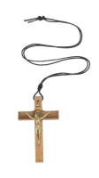 imagem de Cordão com Crucifixo madeira