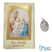 imagem de Cartão com Medalha Italiana da Sagrada Família
