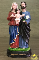 imagem de Imagem Sagrada Família em resina - 15 cm
