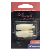 imagem de UNHAS POSTICAS NAIL NATURAL QUADRADA LONGA