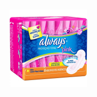 imagem de ABSORVENTE ALWAYS MAX PROT.AB.8UN ROSA