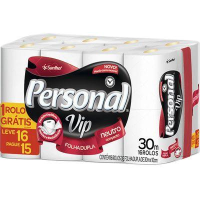 imagem de Papel Higienico Personal Folha Dupla Vip L16P15 30M