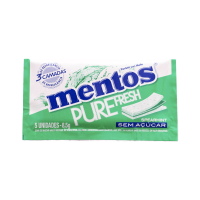 imagem de CHICLETE MENTOS PURE WHITE PEPPERMINT 8,5G