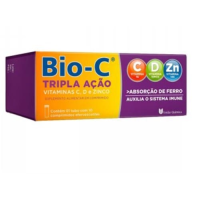 imagem de Bio C Tripla Ação União Química 10 Comprimidos Efervescentes