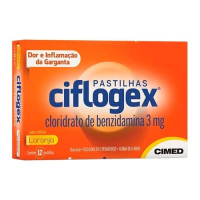 imagem de CIFLOGEX PASTILHA 12CPR LARANJA CIMED