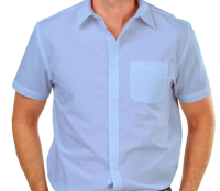 imagem de Camisa  de botão - Social - cor azul clara - tamanho 42 - peça