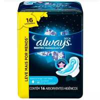imagem de ABS ALWAYS SECA NOTURNO 16UN C/ABAS