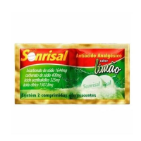 imagem de Sonrisal Sabor Limão 1644mg + 400mg + 325mg + 1507,8mg Gsk Blister com 2 Comprimidos