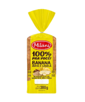 imagem de PAO DE FORMA INTEGRAL MILANI BANANA/AVEIA/CANELA 380GR