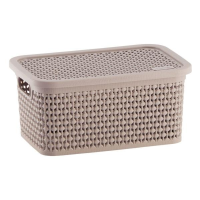 imagem de Caixa Organizadora Rattan 40 Litros Cappuccino