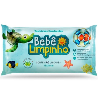 imagem de TOALHA UMED BEBE LIMPINHO C/45