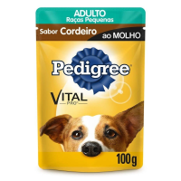 imagem de RACAO PEDIGREE CÃES ADULTOS RAÇAS PEQUENAS CORDEIRO AO MOLHO 100G SC