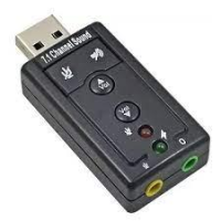 imagem de Adaptador Placa De Som 7.1 Usb 2.0 Entrada P2 Fone E Microfone