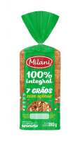 imagem de Pão Milani 100% Integral 7 grãos Multicereais 380g