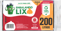 imagem de Saco Lixo Potenzzo Premium 200L Com 10