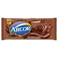imagem de CHOCOLATE ARCOR MEIO AMARGO 40% 80G