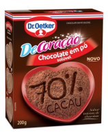 imagem de CHOCOLATE EM PÓ 70% CACAU DR OETKER 200G