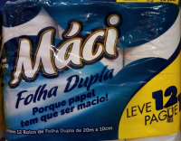 imagem de Papel Higienico Maci Plus Folha Dupla Lv12Pg11 20M